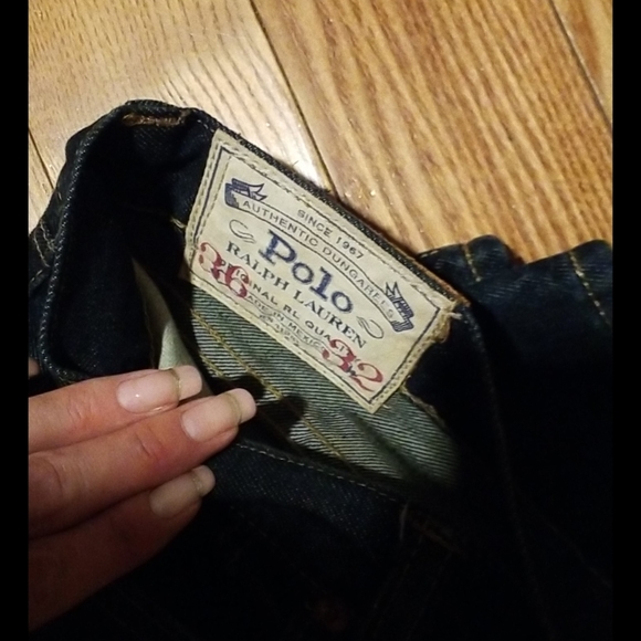 MENS BNWT POLO RALPH LAUREN HAMPTON JEANS 36X 32 - Picture 3 of 5